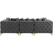 Meridian Furniture Tremblay Grey Velvet Modular Sofa
