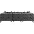 Meridian Furniture Tremblay Grey Velvet Modular Sofa