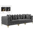 Meridian Furniture Tremblay Grey Velvet Modular Sofa