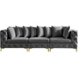Meridian Furniture Tremblay Grey Velvet Modular Sofa