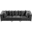 Meridian Furniture Tremblay Grey Velvet Modular Sofa