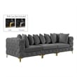 Meridian Furniture Tremblay Grey Velvet Modular Sofa