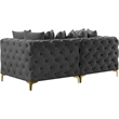 Meridian Furniture Tremblay Grey Velvet Modular Sofa