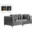 Meridian Furniture Tremblay Grey Velvet Modular Sofa