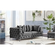 Meridian Furniture Tremblay Grey Velvet Modular Sofa