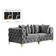 Meridian Furniture Tremblay Grey Velvet Modular Sofa