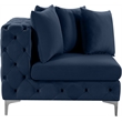 Meridian Furniture Tremblay Navy Velvet Corner Chair