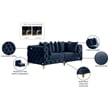 Meridian Furniture Tremblay Navy Velvet Modular Sofa