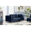 Meridian Furniture Tremblay Navy Velvet Modular Sofa