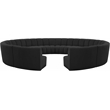 Meridian Furniture Infinity Black Boucle Fabric 12pc. Modular Sectional
