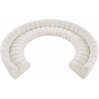Meridian Furniture Infinity Cream Boucle Fabric 10pc. Modular Sectional