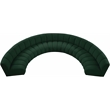 Meridian Furniture Infinity Green Boucle Fabric 7pc. Modular Sectional