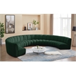 Meridian Furniture Infinity Green Boucle Fabric 8pc. Modular Sectional