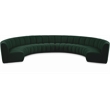 Meridian Furniture Infinity Green Boucle Fabric 8pc. Modular Sectional