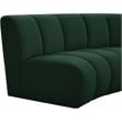 Meridian Furniture Infinity Green Boucle Fabric 9pc. Modular Sectional