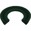 Meridian Furniture Infinity Green Boucle Fabric 10pc. Modular Sectional