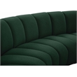 Meridian Furniture Infinity Green Boucle Fabric 11pc. Modular Sectional
