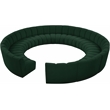 Meridian Furniture Infinity Green Boucle Fabric 12pc. Modular Sectional