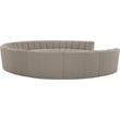 Meridian Furniture Infinity Brown Boucle Fabric 10pc. Modular Sectional
