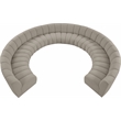 Meridian Furniture Infinity Brown Boucle Fabric 10pc. Modular Sectional