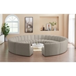 Meridian Furniture Infinity Brown Boucle Fabric 12pc. Modular Sectional