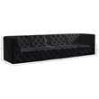 Meridian Furniture Tuft Black Velvet Modular Sofa