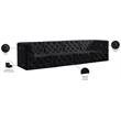 Meridian Furniture Tuft Black Velvet Modular Sofa