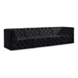 Meridian Furniture Tuft Black Velvet Modular Sofa
