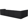 Meridian Furniture Tuft Black Velvet Modular Sectional