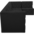 Meridian Furniture Tuft Black Velvet Modular Sectional