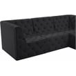 Meridian Furniture Tuft Black Velvet Modular Sectional