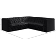 Meridian Furniture Tuft Black Velvet Modular Sectional