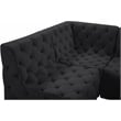 Meridian Furniture Tuft Black Velvet Modular Sectional