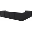 Meridian Furniture Tuft Black Velvet Modular Sectional