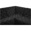 Meridian Furniture Tuft Black Velvet Modular Sectional