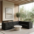Meridian Furniture Tuft Black Velvet Modular Sectional