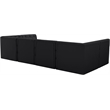 Meridian Furniture Tuft Black Velvet Modular Sectional