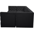 Meridian Furniture Tuft Black Velvet Modular Sectional