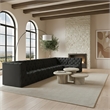 Meridian Furniture Tuft Black Velvet Modular Sectional