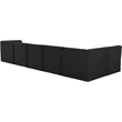 Meridian Furniture Tuft Black Velvet Modular Sectional