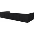Meridian Furniture Tuft Black Velvet Modular Sectional