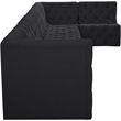 Meridian Furniture Tuft Black Velvet Modular Sectional