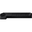 Meridian Furniture Tuft Black Velvet Modular Sectional