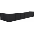 Meridian Furniture Tuft Black Velvet Modular Sectional
