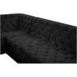 Meridian Furniture Tuft Black Velvet Modular Sectional