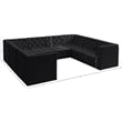 Meridian Furniture Tuft Black Velvet Modular Sectional