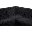Meridian Furniture Tuft Black Velvet Modular Sectional