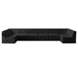 Meridian Furniture Tuft Black Velvet Modular Sectional