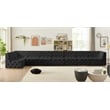 Meridian Furniture Tuft Black Velvet Modular Sectional