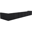 Meridian Furniture Tuft Black Velvet Modular Sectional